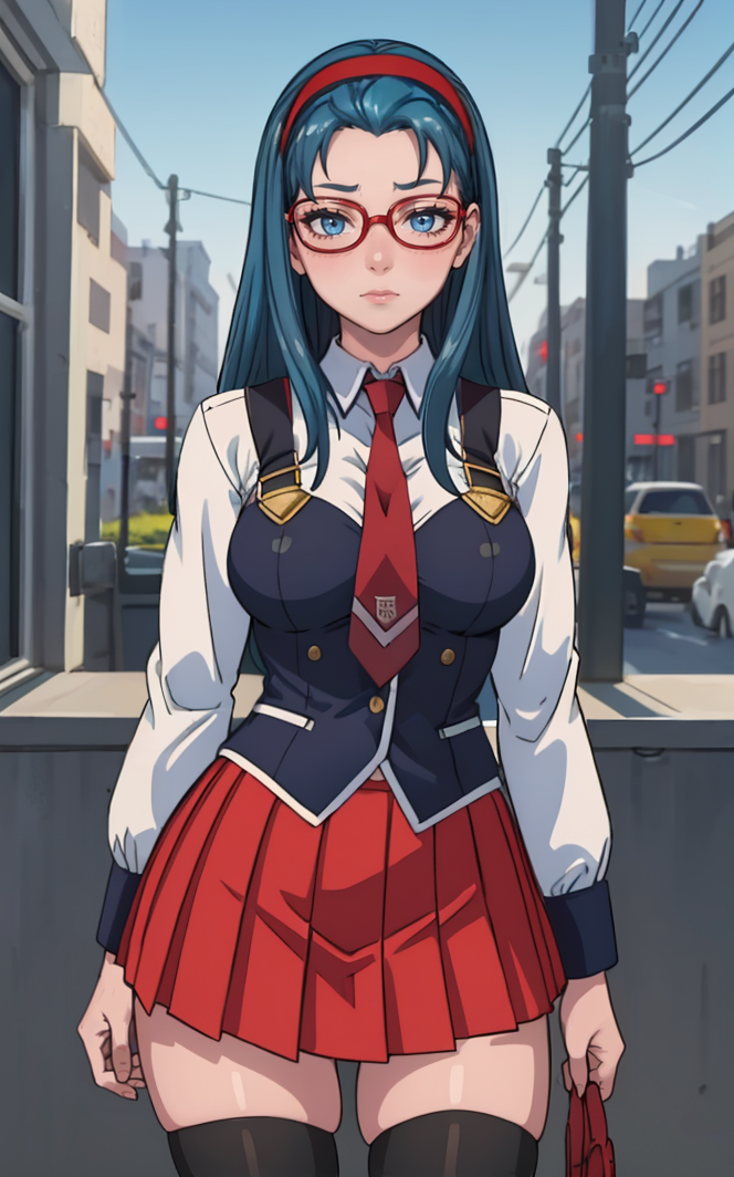 00177-seizamix_v2-2024-01-01-SchoolUniform_JunkoMochida_ownwaifu, ,__1girl, blue hair, long hair, glasses, hairband, large breasts, blue eyes, __school unifo.png